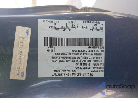 1999 Ford Escort Zx2 Cool/Zx2 Hot z USA, uszkodzony, nr VIN 3FAKP113XXR218708